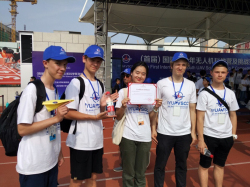 Победой команды Школы N 619 в соревнованиях по сборке и пилотированию квадракоптеров, прошедших в Китае